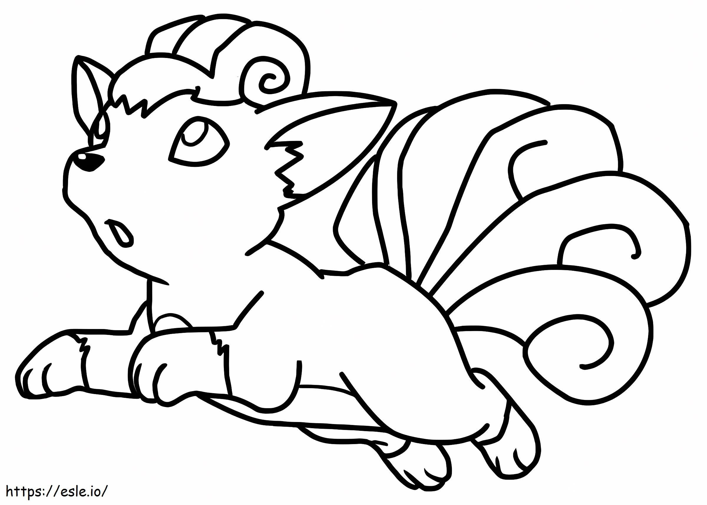 Vulpix 6 Coloirng Page coloring page