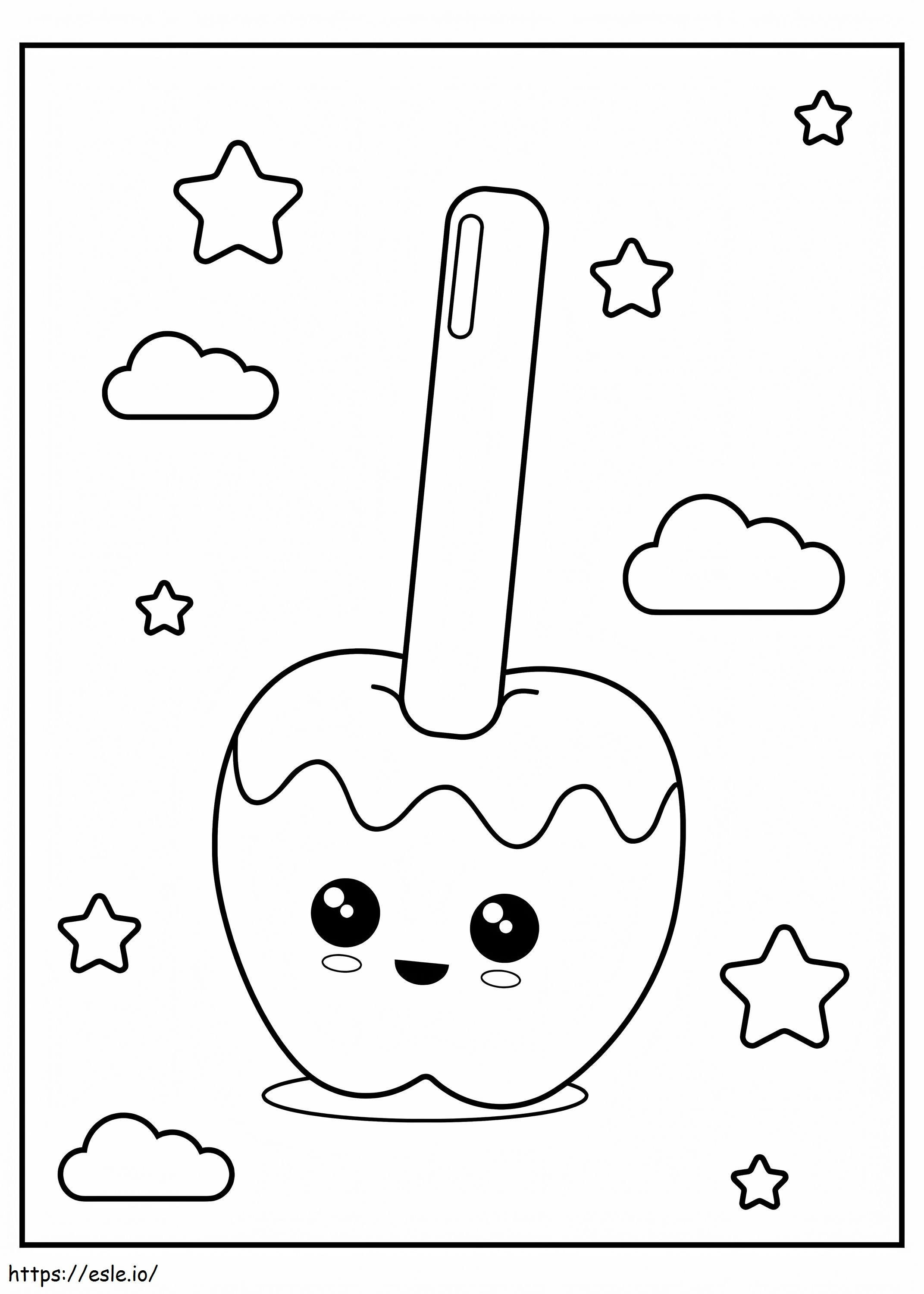 Cute Candy Smiling coloring page