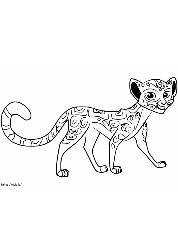 Coloriage Fuli de la Garde du Lion à imprimer dessin