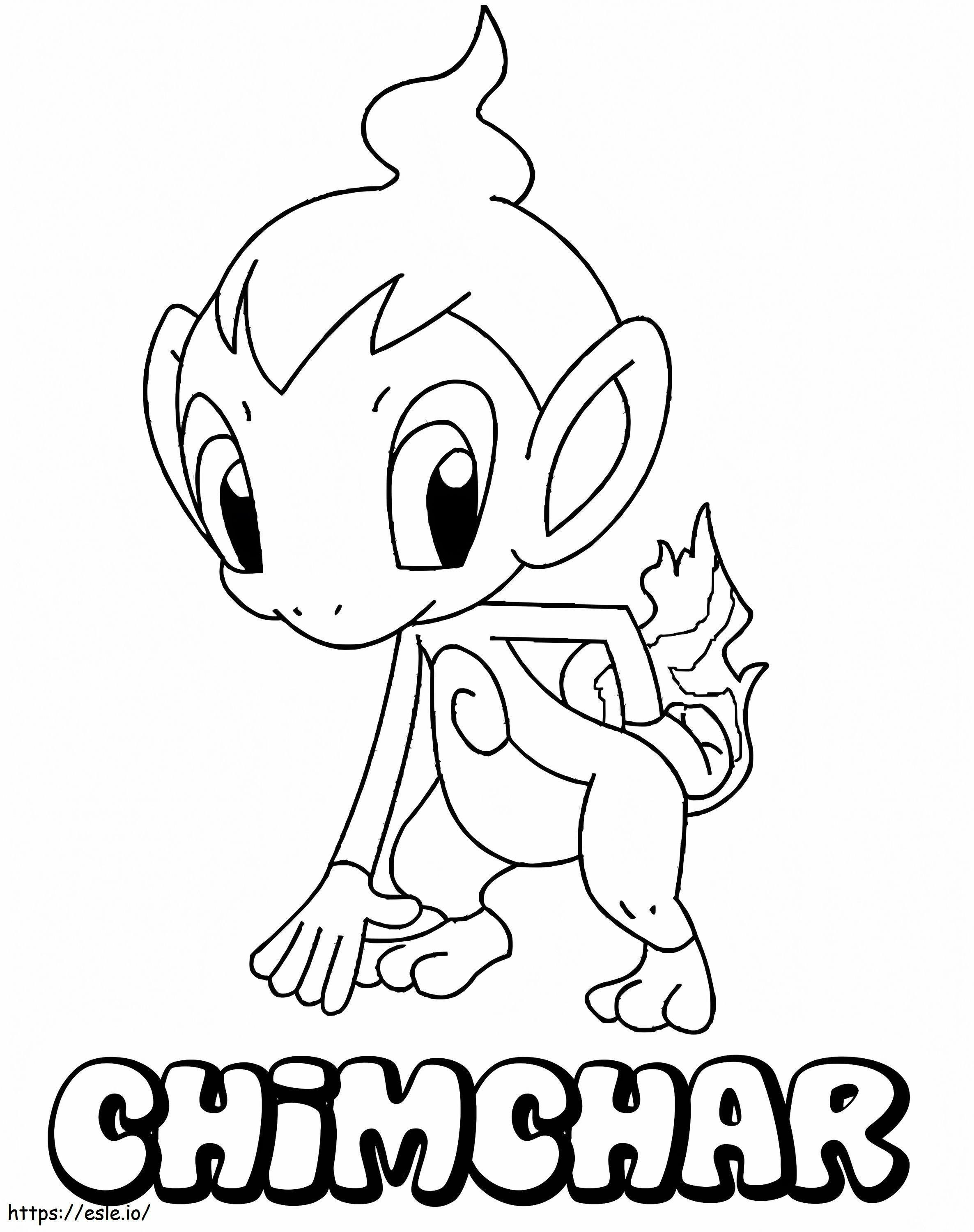 Chimchar-Pokémon ausmalbilder