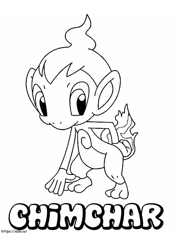 Chimchar-Pokémon ausmalbilder