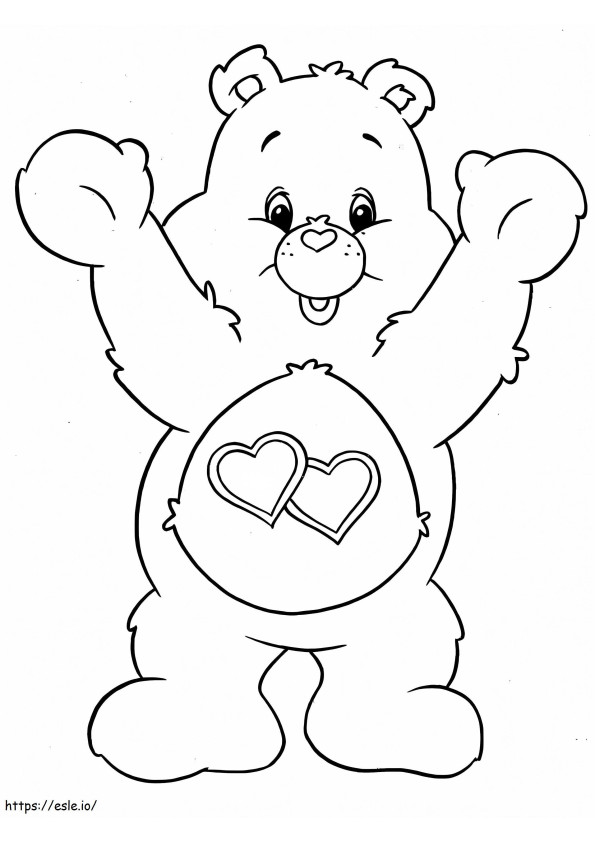 Love Much Bear coloring page