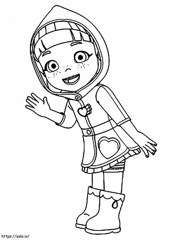 Cute Rainbow Ruby coloring page