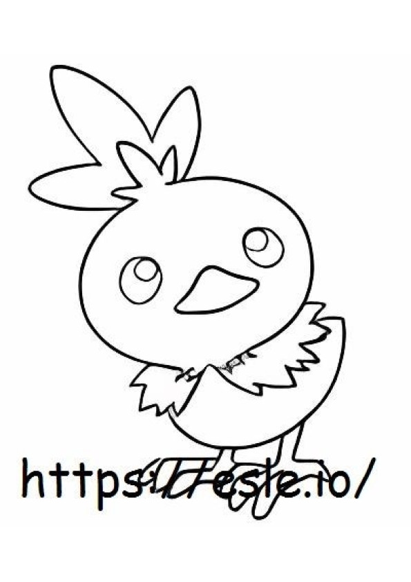 Torchic coloring page