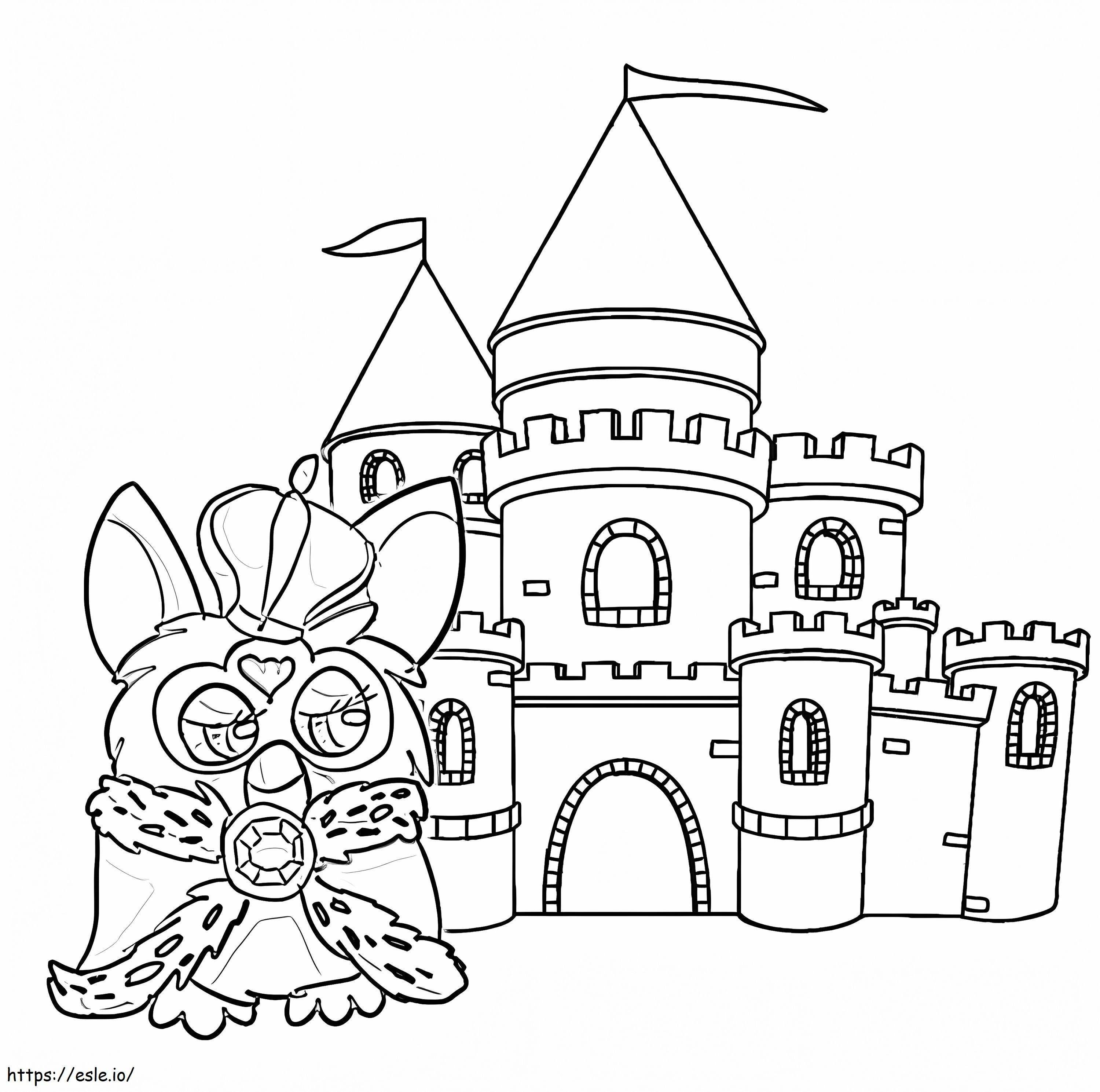Kuninkaallinen Furby värityskuva