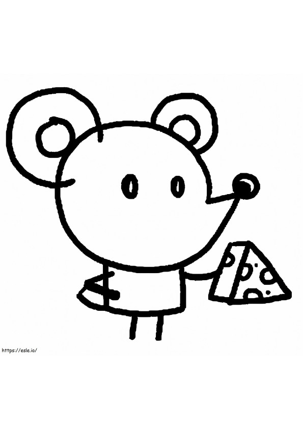 Tiny Mouse From Chico Bon Bon coloring page