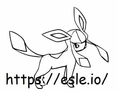 Glaceon coloring page