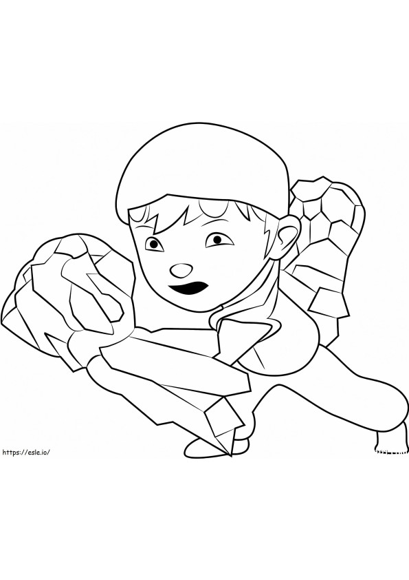 Seismic Boboiboy Level coloring page