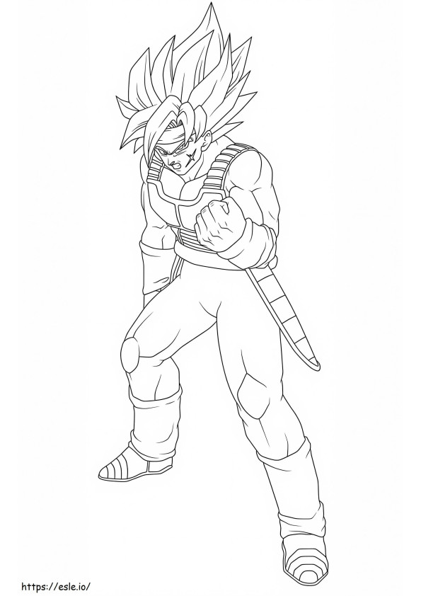 To Worship The Bardock coloring page