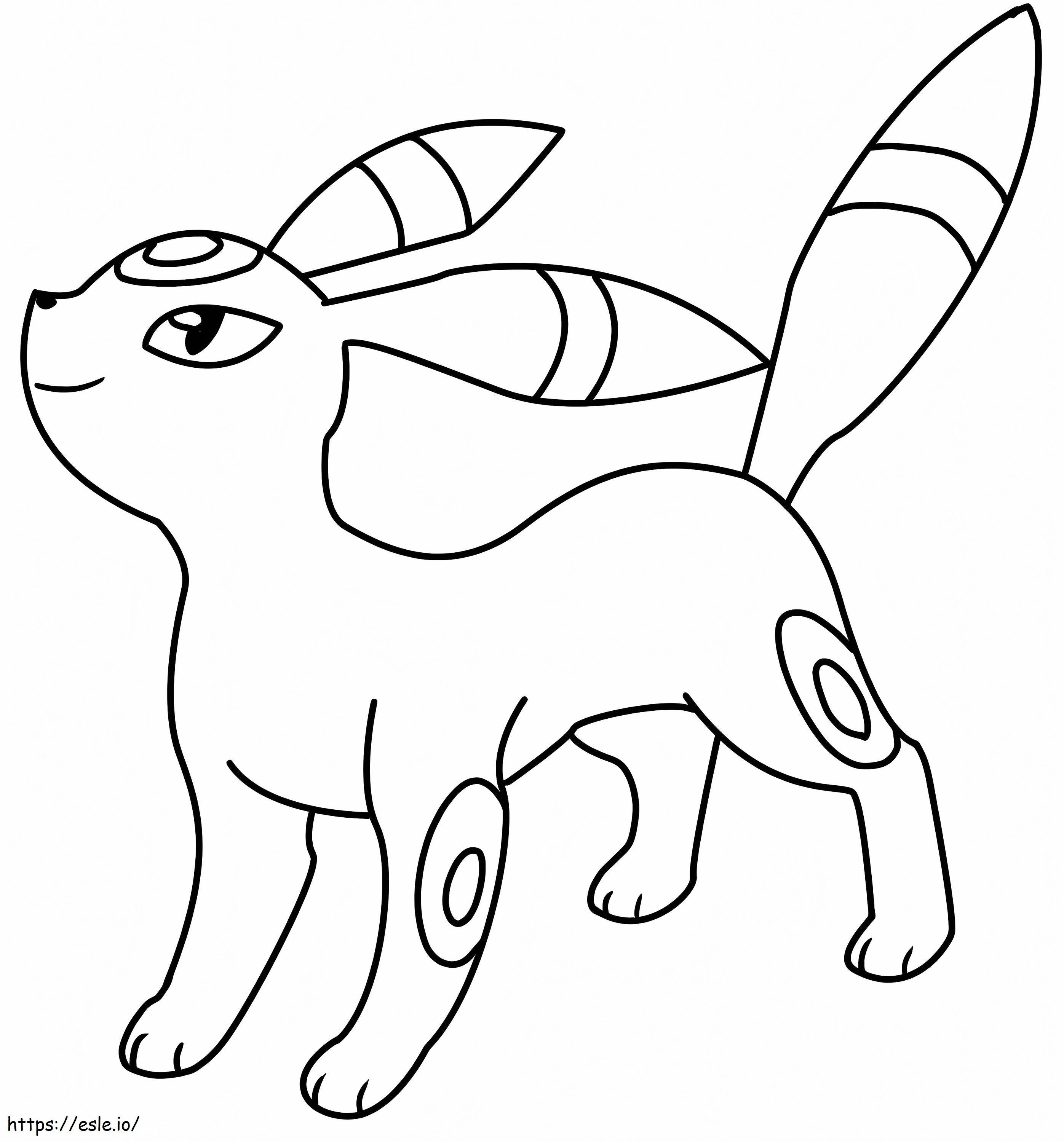 Umbreon 4 coloring page