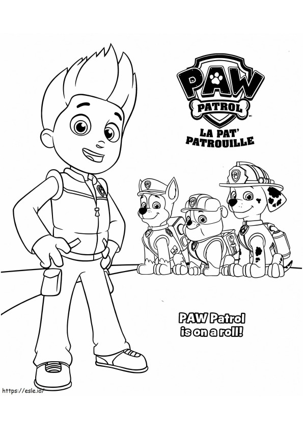 Ryder Paw Patrol 5 coloring page
