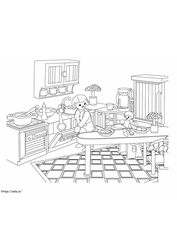 Playmobil Mom And Baby coloring page