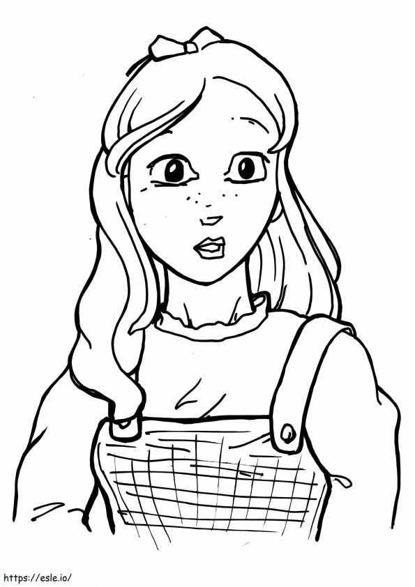 1526975117 The Dorothy Gale01 A4 coloring page