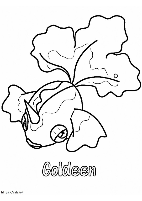 Gen 1 Pokemon Goldeen coloring page