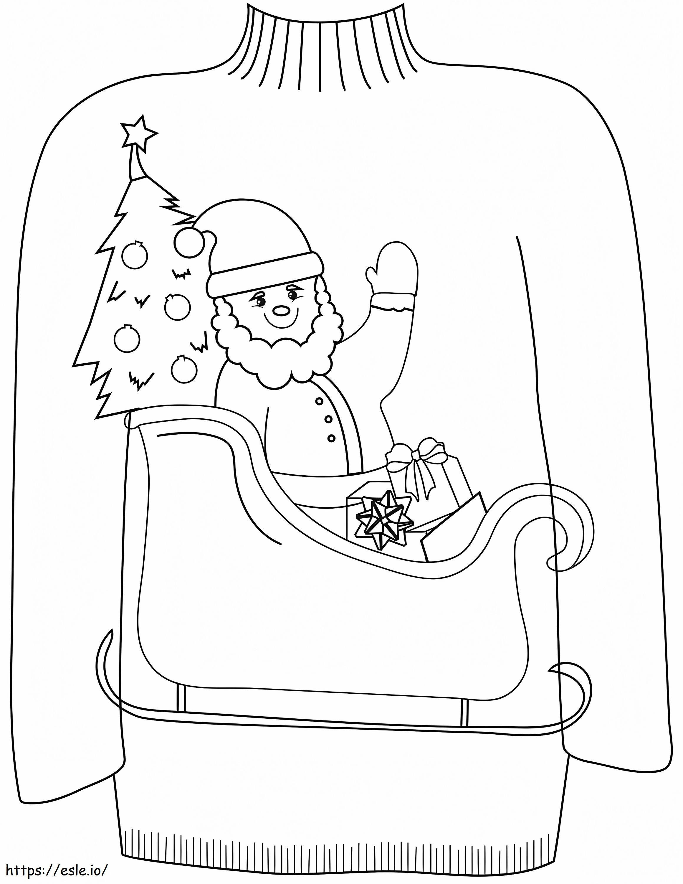 Christmas Sweater For Kids coloring page