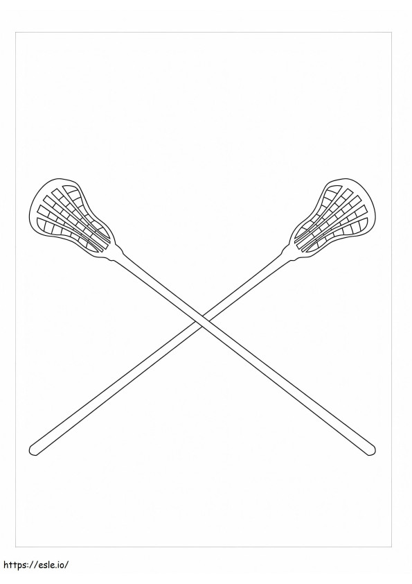 Individual Lacrosse Palo coloring page