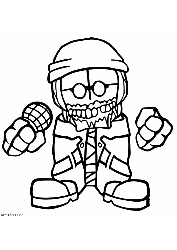 Madness Combat Hank coloring page