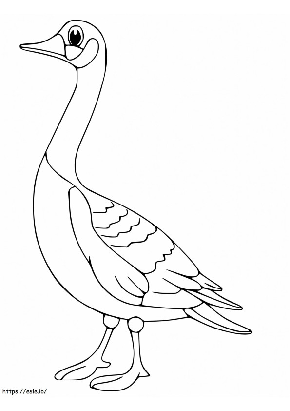 Goose 8 coloring page
