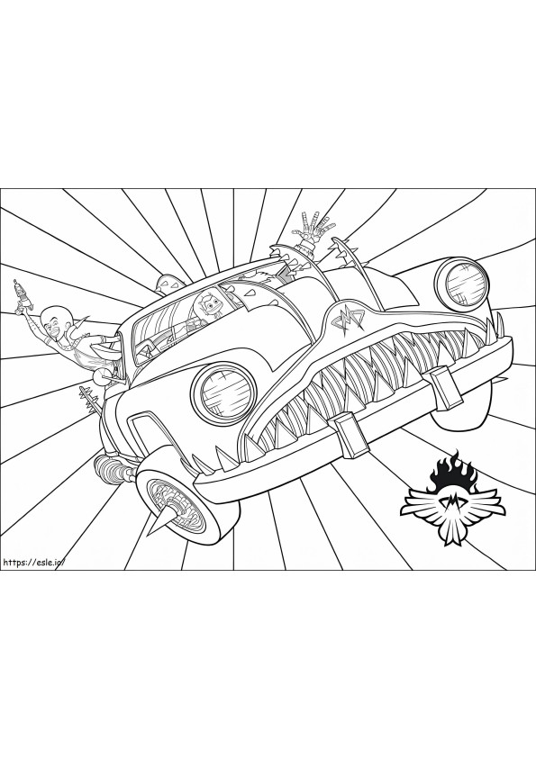 Minion And Megamind coloring page