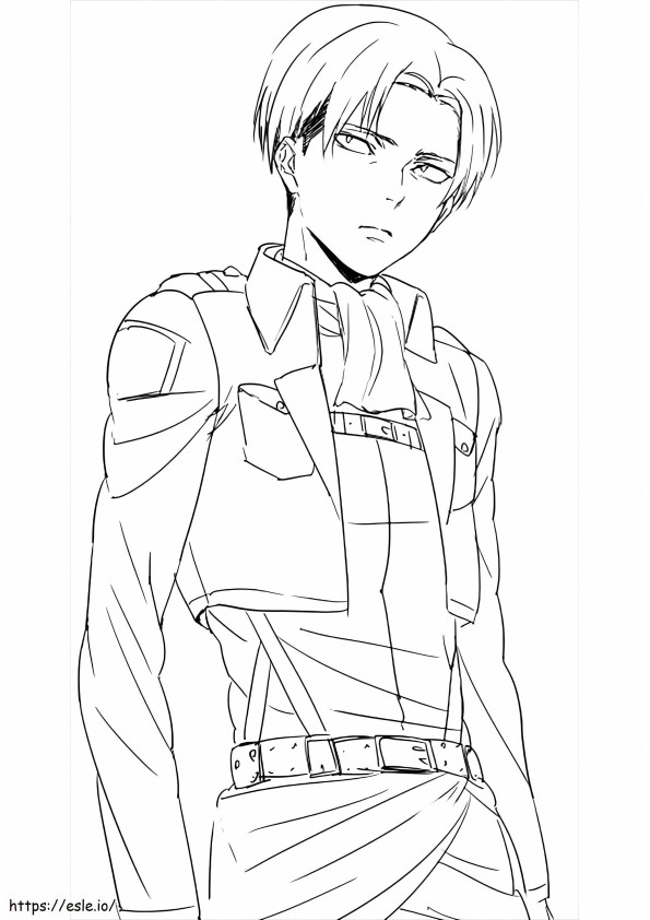 Levi Is Handsome Scaled coloring page