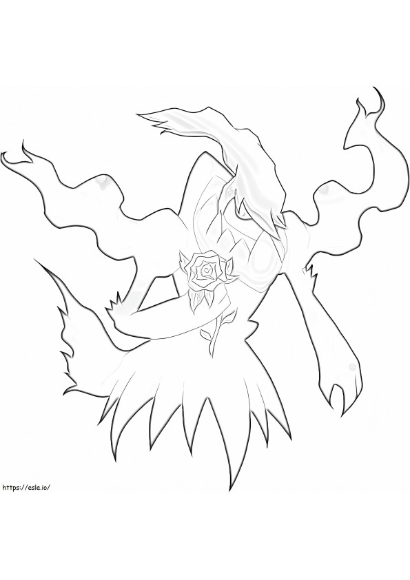 Coloriage Pokemon Darkrai 4 à imprimer dessin