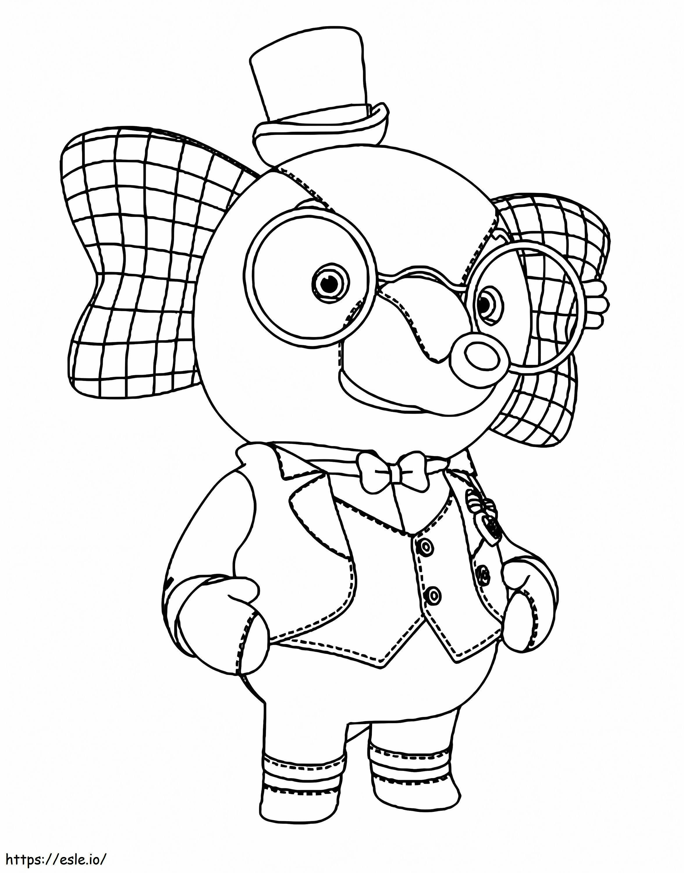 Mayor Ling Ling From Rainbow Ruby coloring page