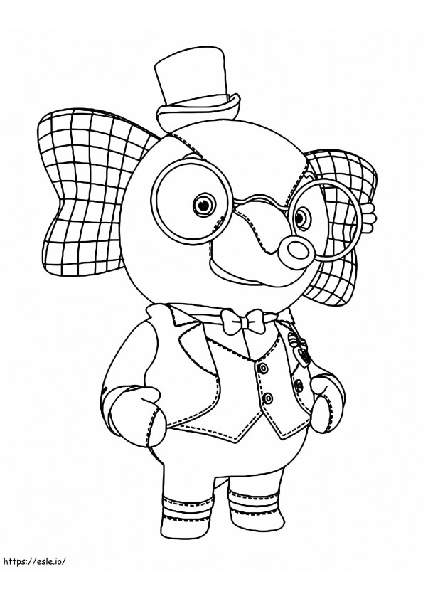 Mayor Ling Ling From Rainbow Ruby coloring page