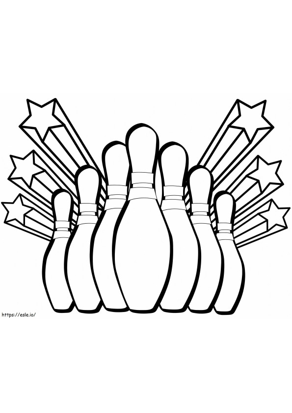 Bowling And Star coloring page