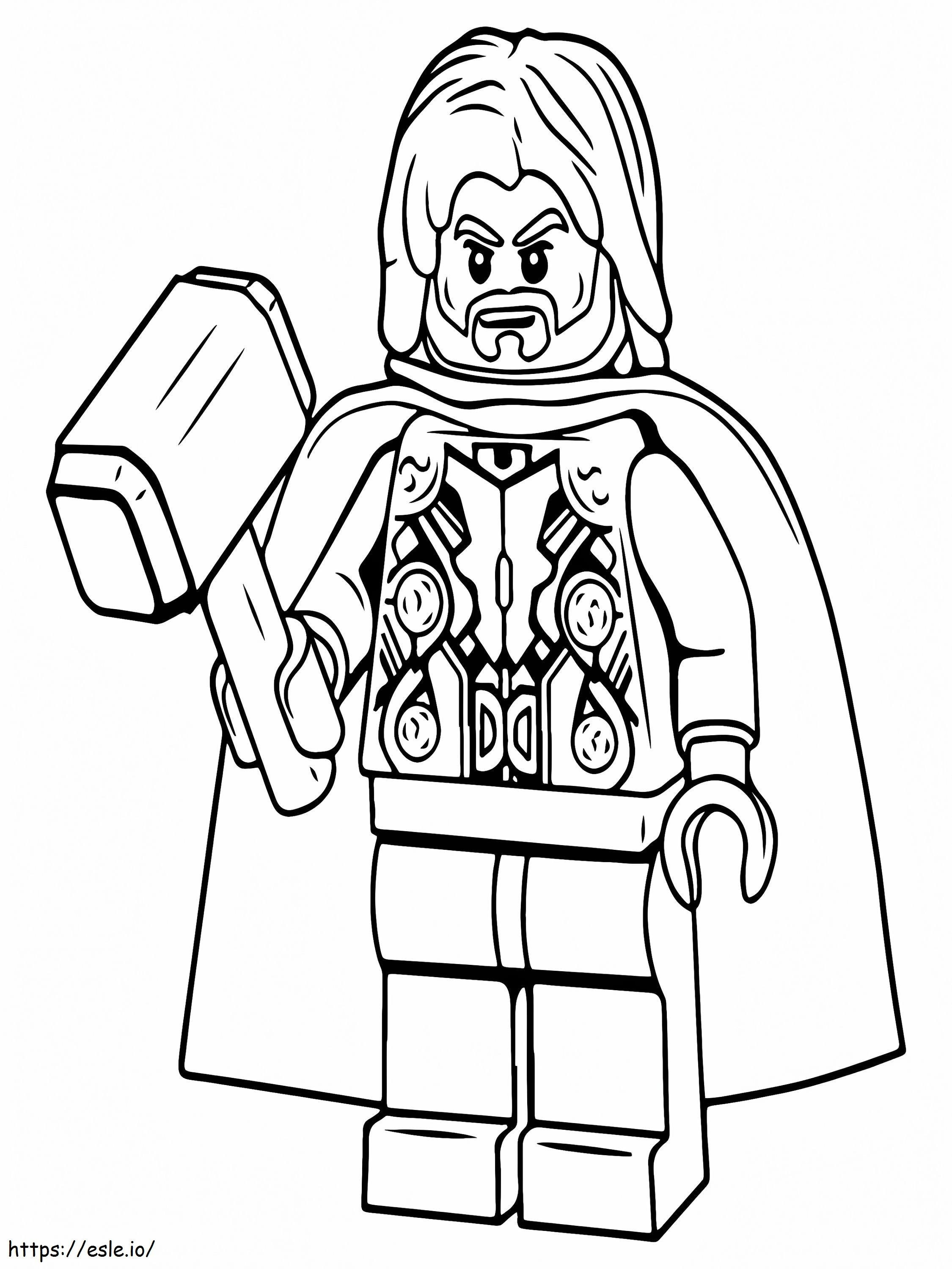 Thor Lego Vendicatori da colorare