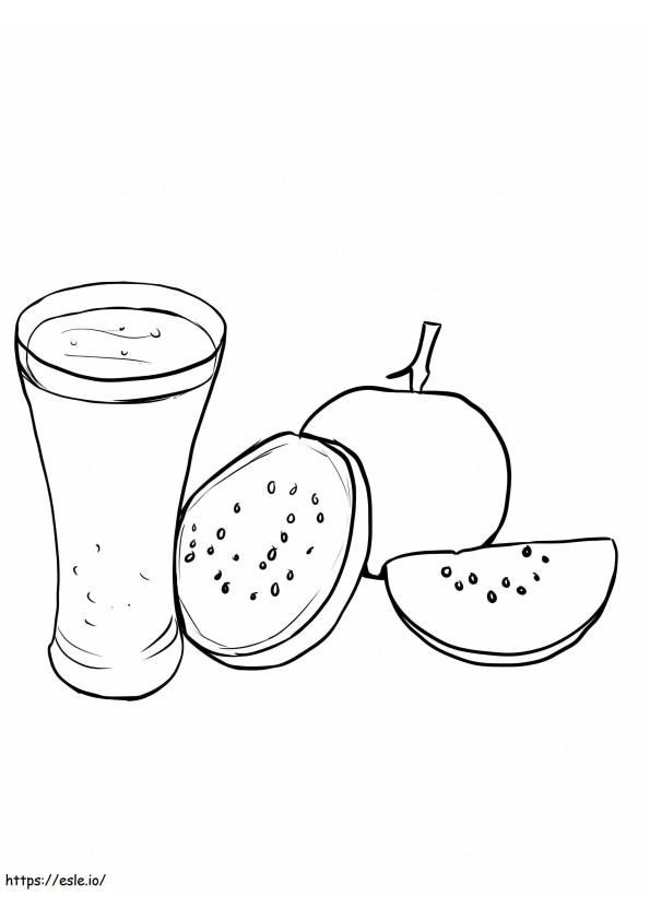 Guava Drink coloring page