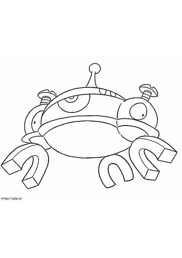 Magnezone Pokemon 2 coloring page