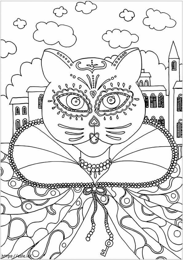Free Carnival coloring page
