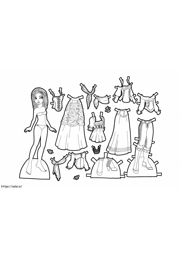 Paper Dolls 8 coloring page