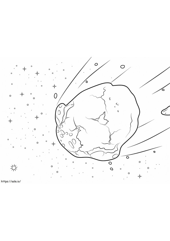 Asteroide acquoso da colorare