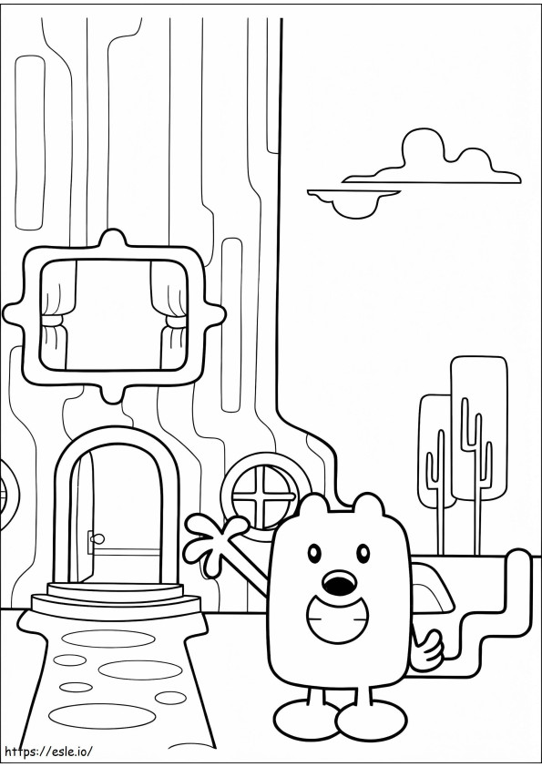 Wubbzy At Home coloring page