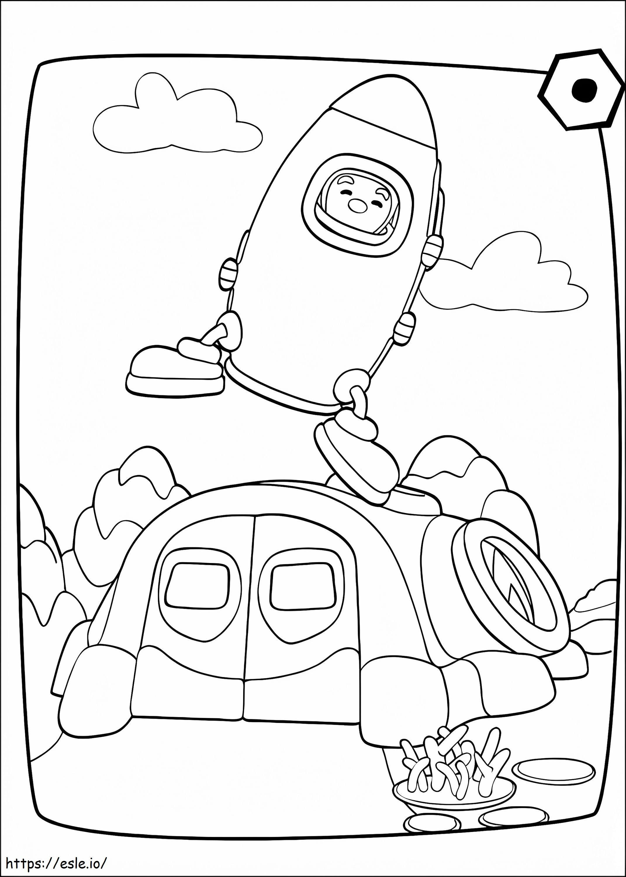 Astronaut Al coloring page