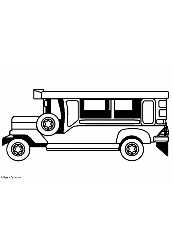 Coloriage Jeepney gratuit à imprimer dessin