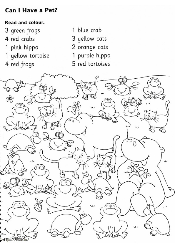 English Learning 2 coloring page