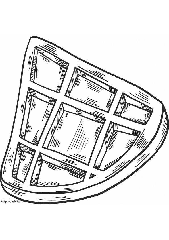 Free Waffle coloring page