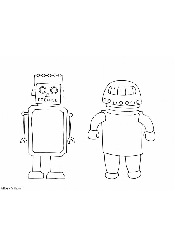 I Read The Robot coloring page