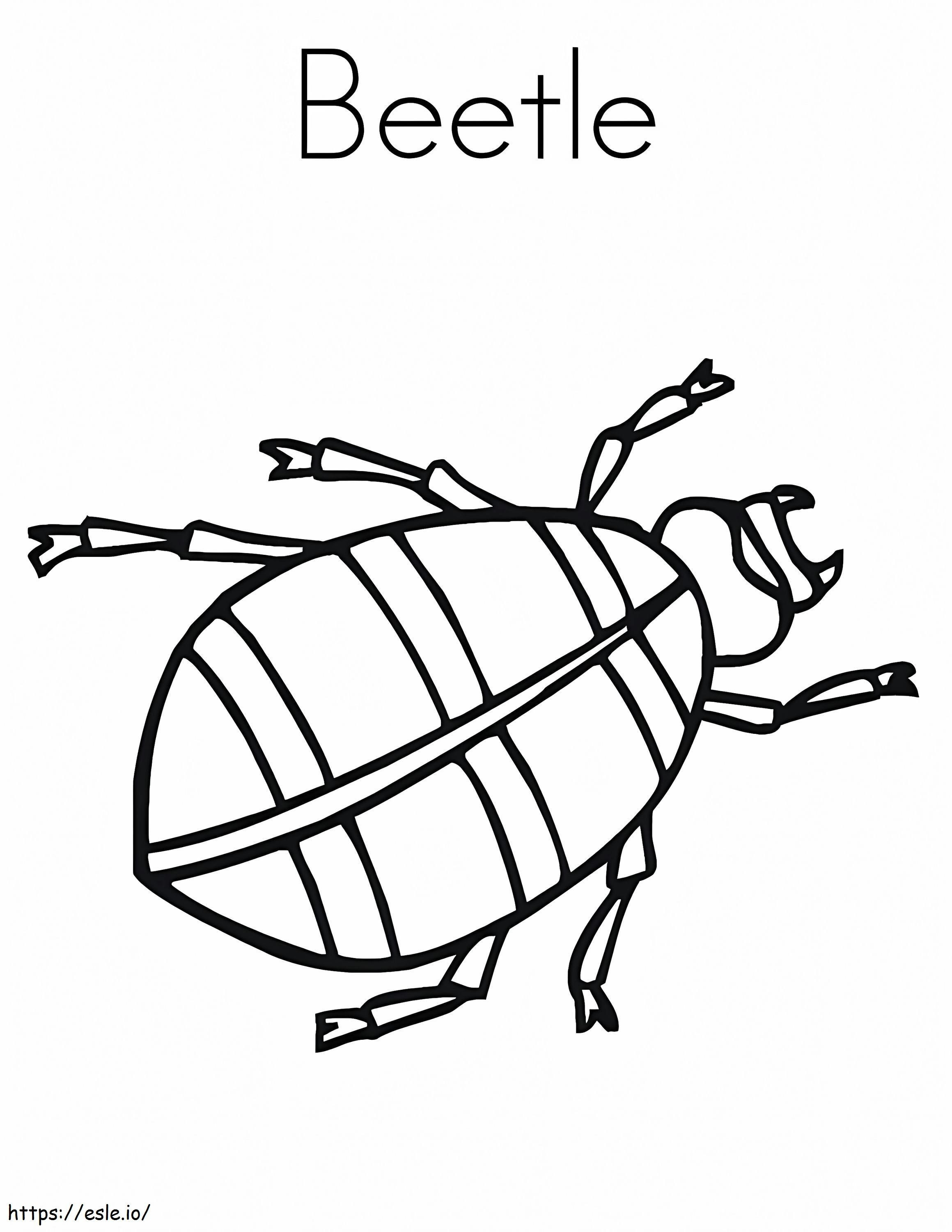 Tulosta Beetle värityskuva