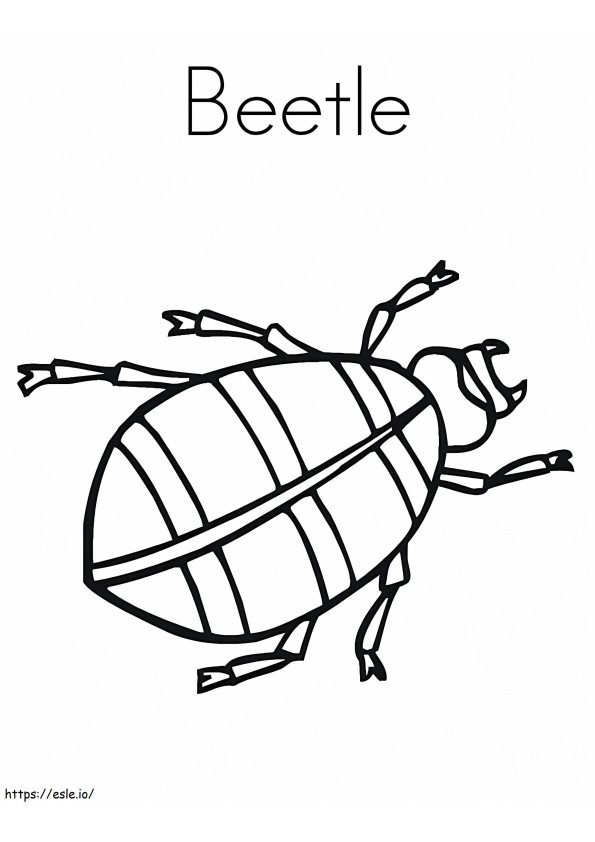Tulosta Beetle värityskuva