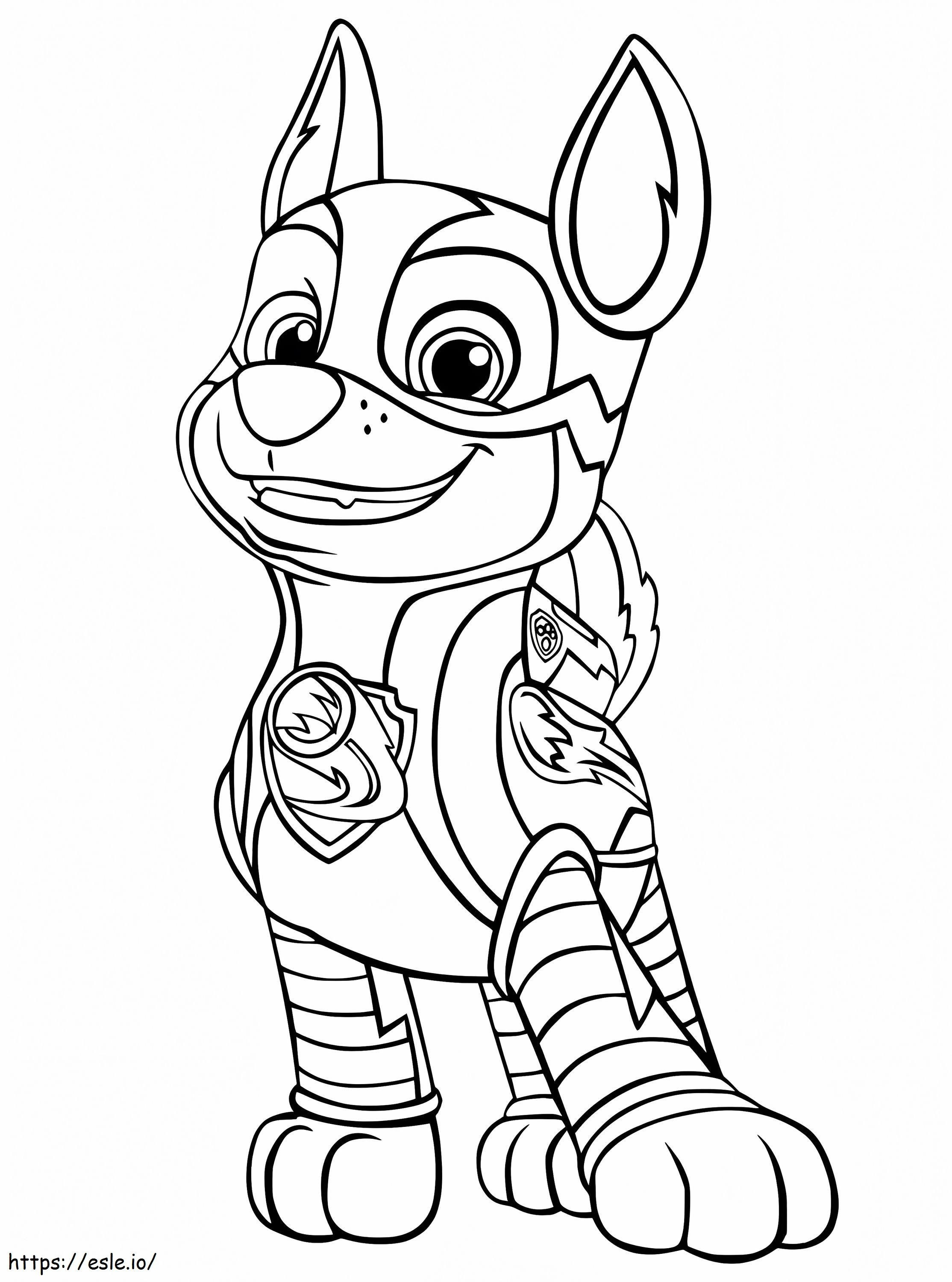 Mighty Pups Chase coloring page
