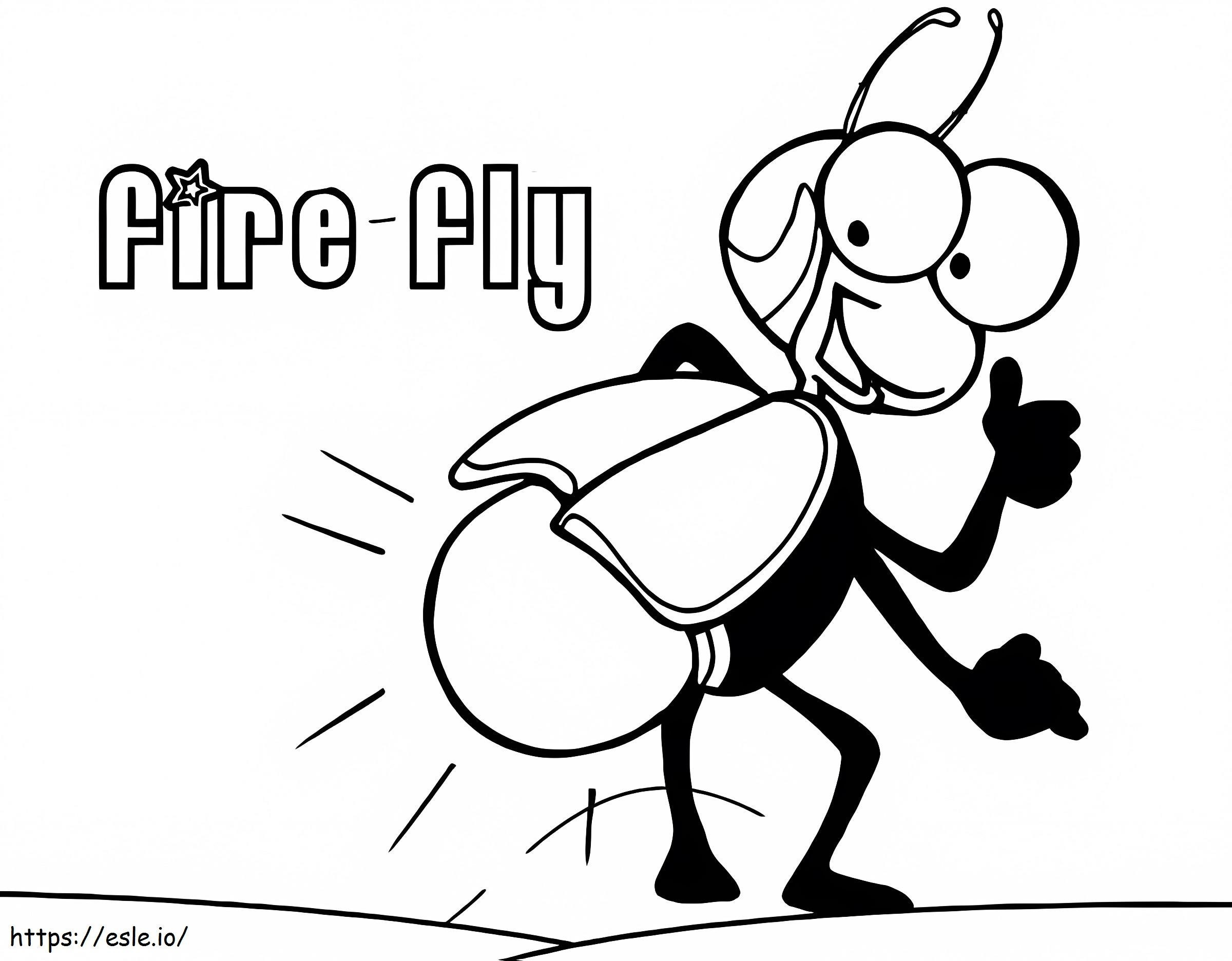 Animated Firefly coloring page