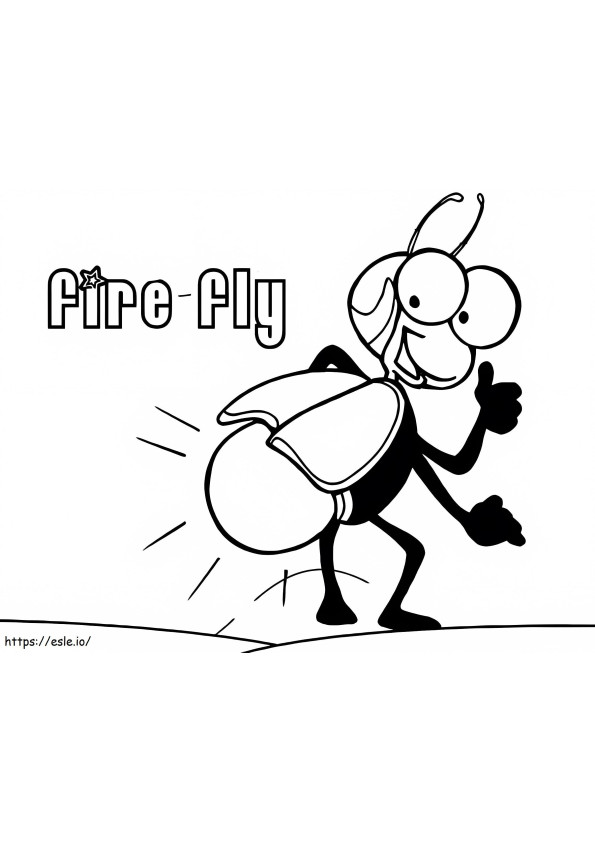 Animated Firefly coloring page