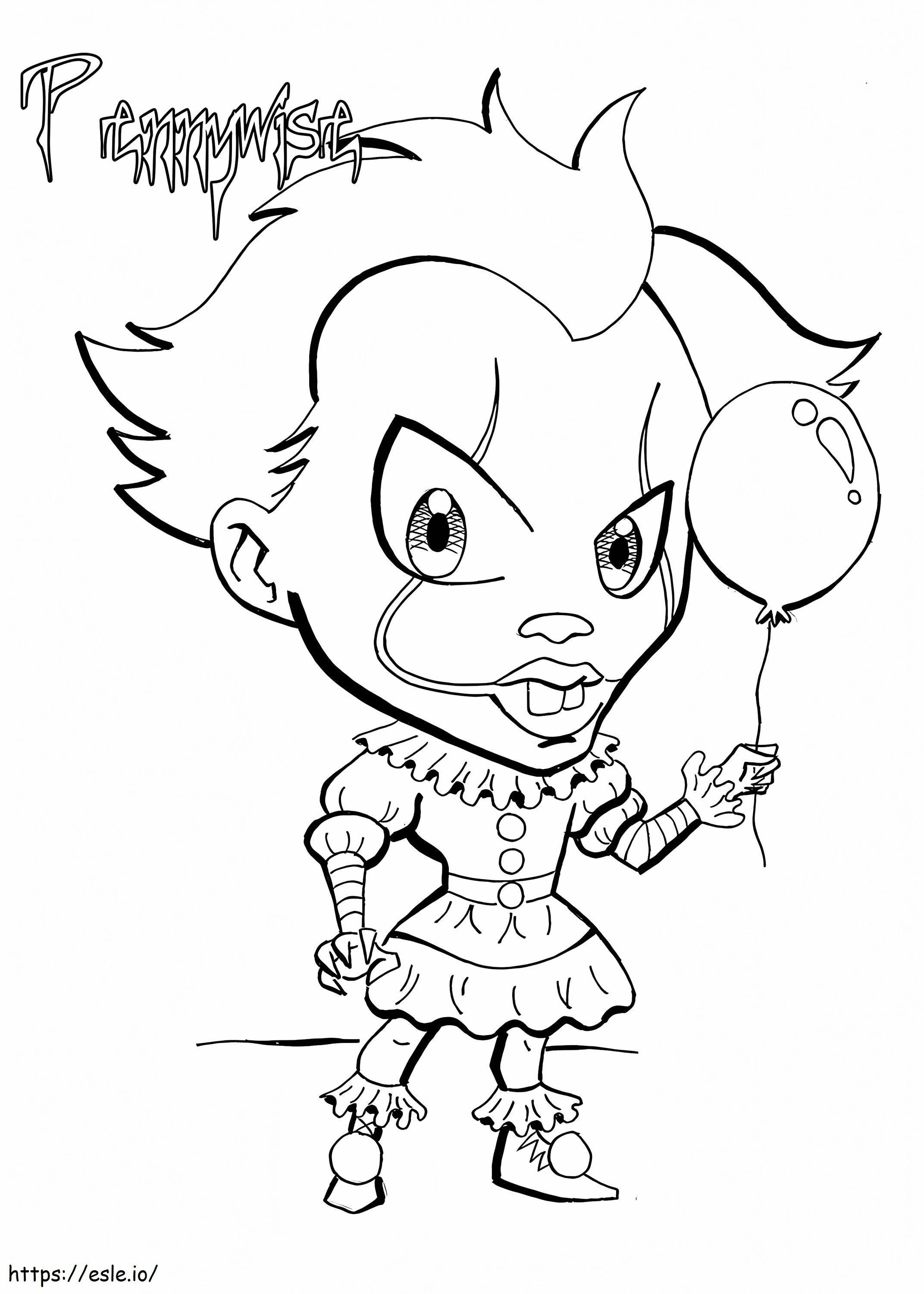 Pennywise Funny coloring page