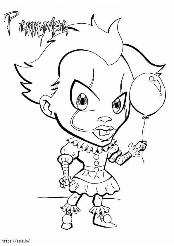 Pennywise Funny coloring page