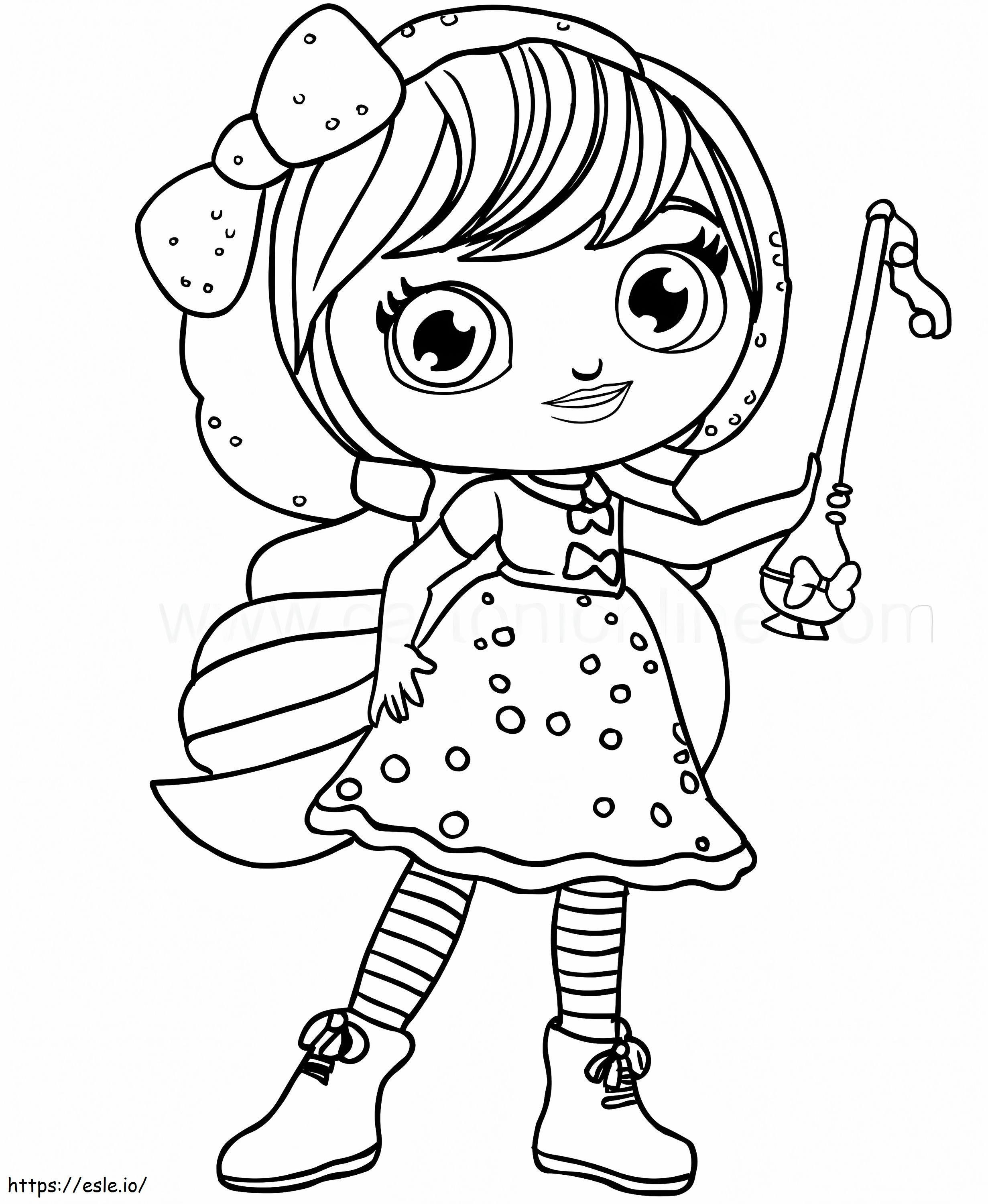 Lavender Little Charmers coloring page