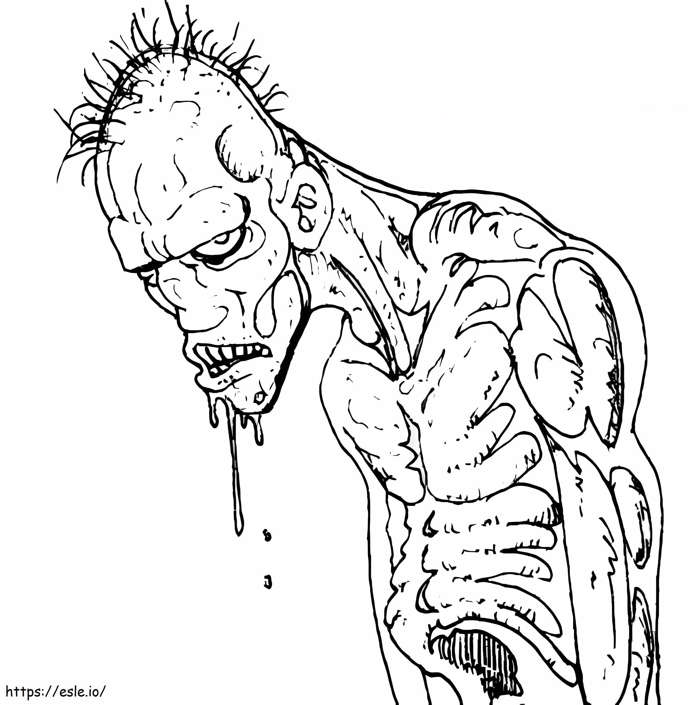 Undead Face coloring page