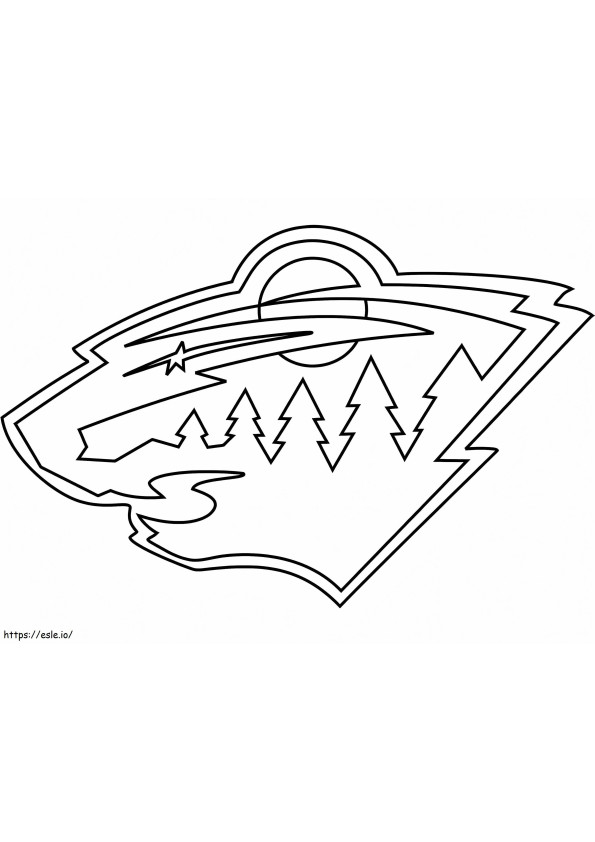 Dzikie logo Minnesoty kolorowanka